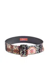 La Doublej Patterned Belt In Multi
