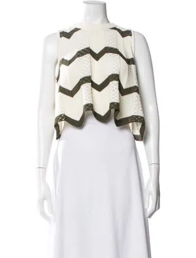 Pre-owned La Doublej Patterned Crew Neck Sweater In Neutrals