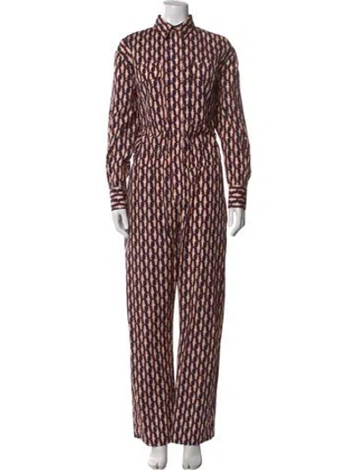 Pre-owned La Doublej Patterned Jumpsuit In Multicolor