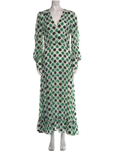 Pre-owned La Doublej Patterned Long Dress In Multi