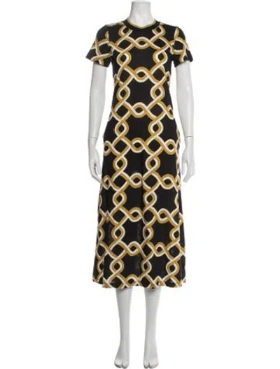 Pre-owned La Doublej Patterned Long Dress In Multicolor