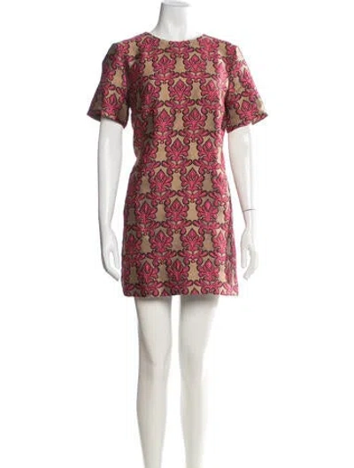 Pre-owned La Doublej Patterned Mini Dress In Multicolor