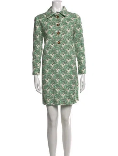 Pre-owned La Doublej Patterned Mini Dress In Neutral