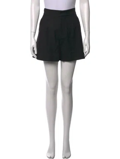 Pre-owned La Doublej Patterned Mini Shorts In Black
