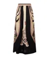 La Doublej Patterned Skirt In Black