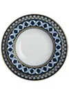 La Doublej Patterned Soup And Dinner Plates (set Of 2) In Blue