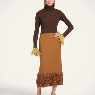 La Doublej Pencil Skirt In Animal Print