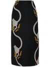 La Doublej Pencil Skirt In Melograno In Black