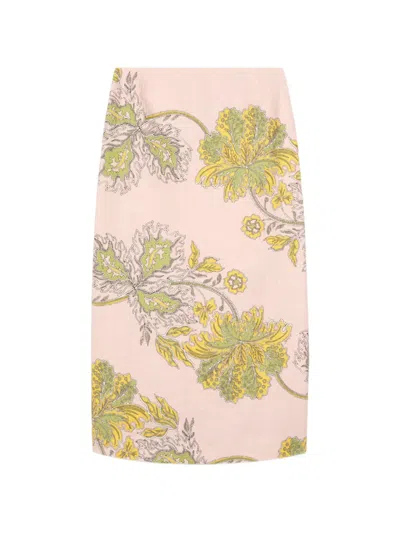 La Doublej Pencil Skirt In Gold