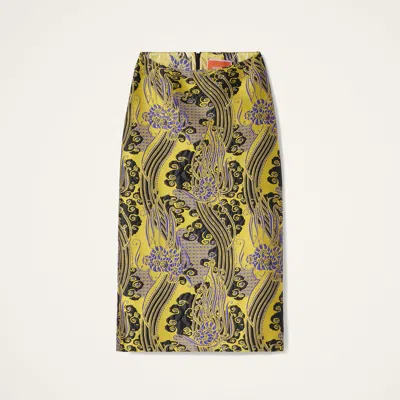 La Doublej Pencil Skirt In Multi