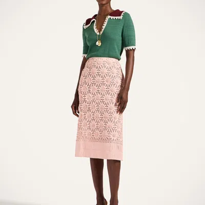 La Doublej Pencil Skirt In Pink