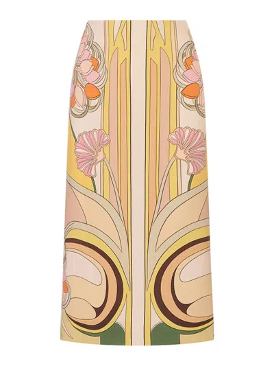 La Doublej Pencil Skirt In Pink