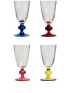 La Doublej Perfetto Wine Glasses Set In Neutrals