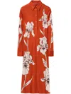 La Doublej Perry Street Dress In Orange