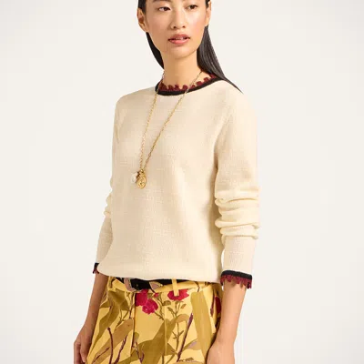 La Doublej Picket Crew Neck In Neutral