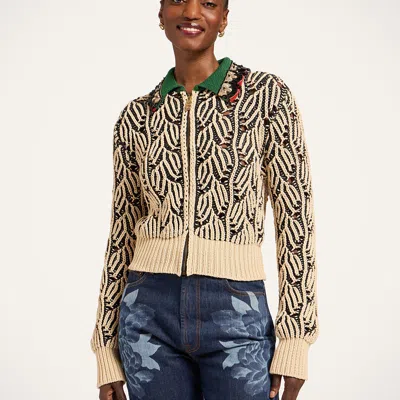 La Doublej Picture Cardigan In Multi