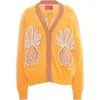 La Doublej Pineapple Cardigan In Ivory