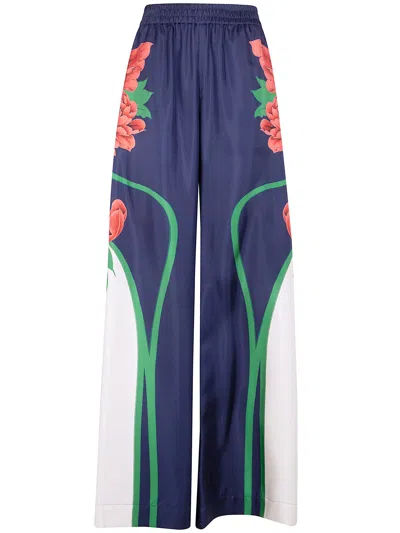 La Doublej "placée" Palazzo Pants In Multi