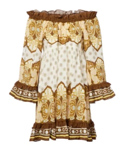 La Doublej Boho Mini Dress In Pattern