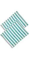 La Doublej Placemat Set Of 2 Riviera Verde In Riviera Verde