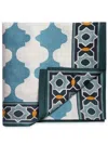 La Doublej Plaza Linen Tablecloth (180cm X 350cm) In Blue