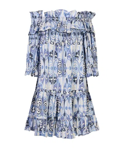 La Doublej Pleated Dress In Multi