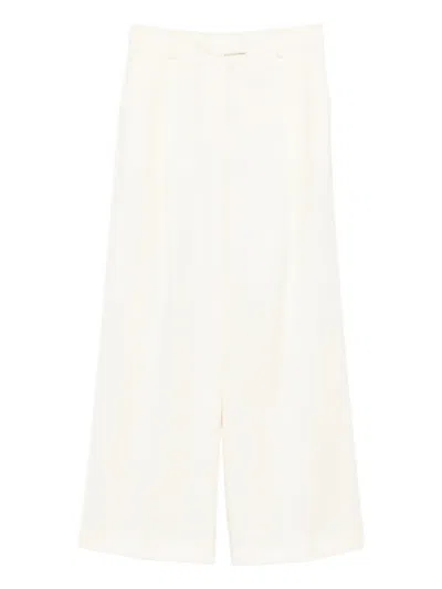 La Doublej Pleated Trousers In Animal Print