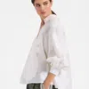 La Doublej Poet Shirt In Pineapple Lace White