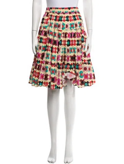 Pre-owned La Doublej Polka Dot Print Midi Length Skirt W/ Tags In Multicolor