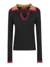 La Doublej La Double J Cotton-cashmere Blend Top In Black