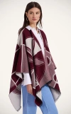 La Doublej Logo-print Cape In Brown