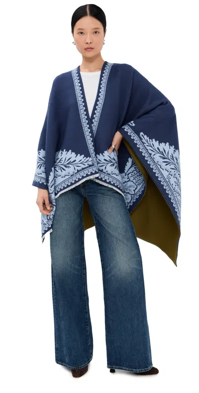 La Doublej Poncho Light Blue