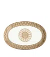 La Doublej Porcelain Napoli Oval Platter In Brown