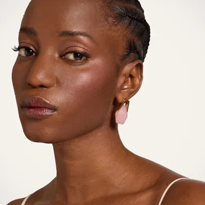 La Doublej Portal Earrings In Pink