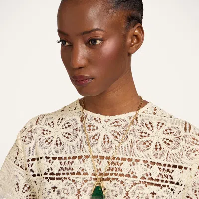 La Doublej Portal Necklace In Green