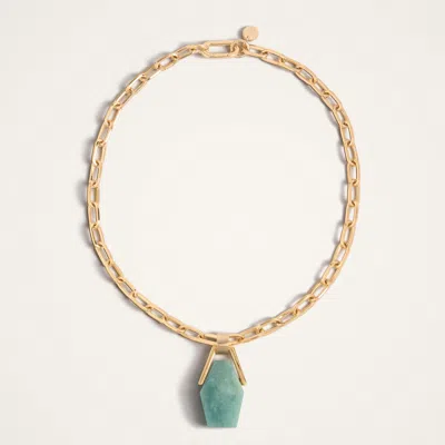 La Doublej Portal Chain Geometric Necklace In Gold