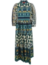 La Doublej Portofino Placee Dress In Multicolour