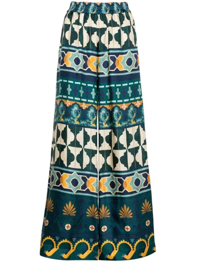 La Doublej Portofino Palazzo Pants In Multi