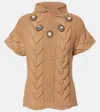 La Doublej Portrait Embellished Sweater In Brown