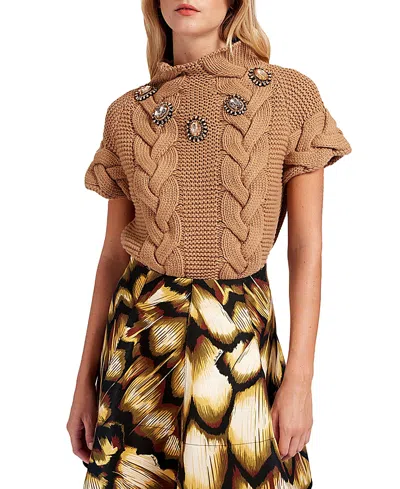 La Doublej Portrait Top Sweater In Multi