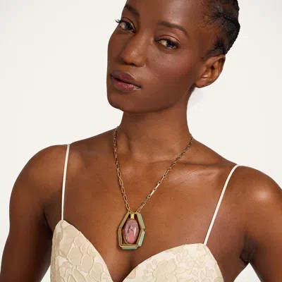 La Doublej Power Portal Necklace In Pink