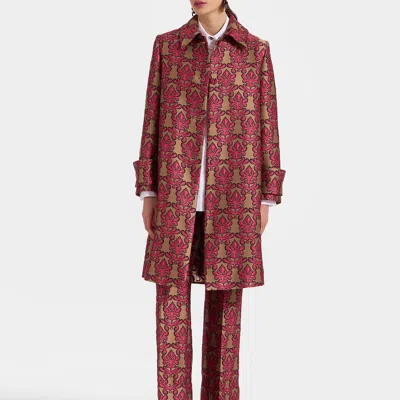 La Doublej Precious Coat In Herald Fuchsia