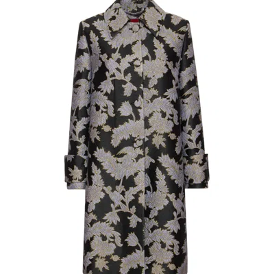 La Doublej Precious Coat In Lark Black