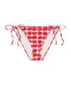 La Doublej Printed Bikini Briefs In Multi