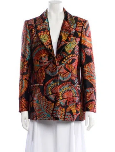 Pre-owned La Doublej Printed Blazer In Neutral