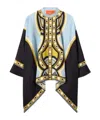 La Doublej Foulard Geometric-print Shirt In Black