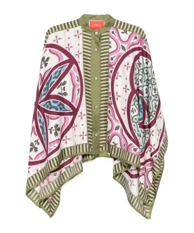 La Doublej Printed Blouse In Multicolor