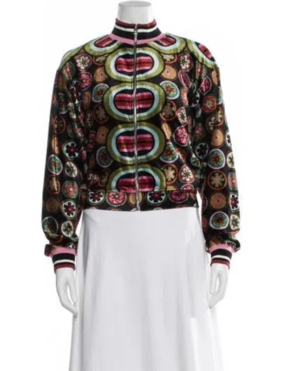 Pre-owned La Doublej Printed Bomber Jacket In Multi