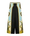 La Doublej Club Printed Silk Twill Wide-leg Pants In Multi
