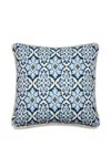 La Doublej Printed Cushion In Blue